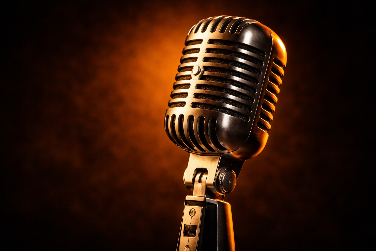 Micrófono en primer plano.