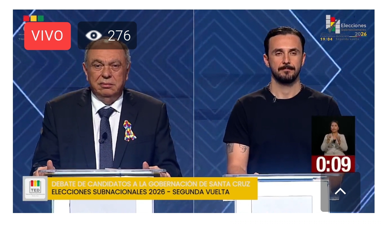 DEBATE GOBERNACIÓN - 2DA VUELTA